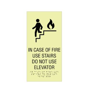In Case of Fire (Glow in the Dark) - 6”x12”