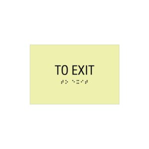 To Exit (Glow in the Dark) - 4”x6”