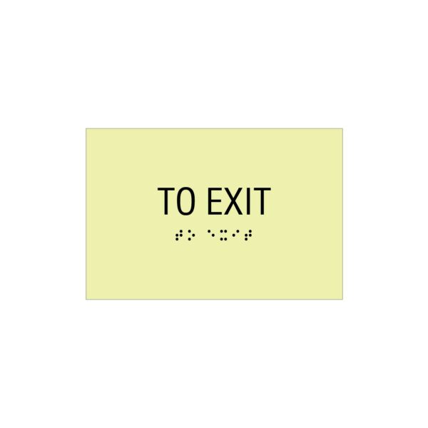 To Exit (Glow in the Dark) - 4”x6”