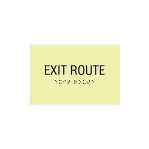 Exit Route (Glow in the Dark) - 4”x6”