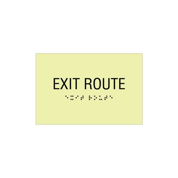 Exit Route (Glow in the Dark) - 4”x6”