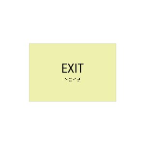 Exit Sign Photoluminescent