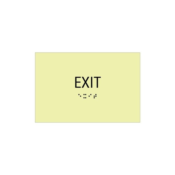Exit Sign Photoluminescent