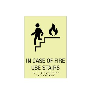In Case of Fire (Glow in the Dark) - 6”x9”