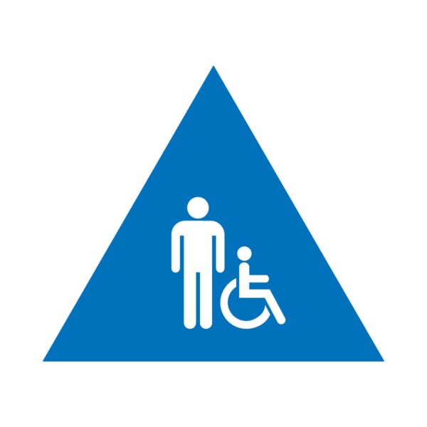 12x12 Men Restroom ISA Door Blue