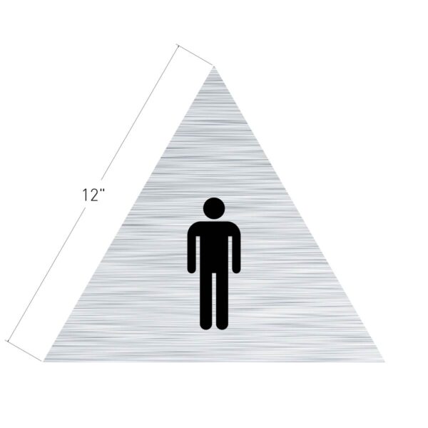 12x12 Men Restroom Door Brushed