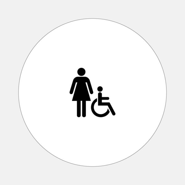 12x12 Women Restroom ISA Door White