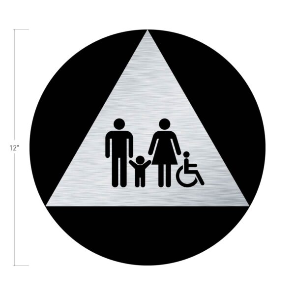 12x12 Family ISA Restroom Door Brushed