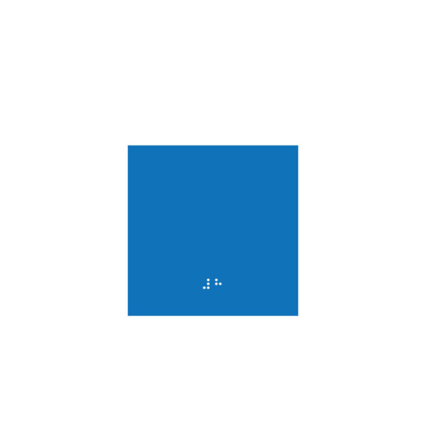 Elevator Jamb Sign Blue