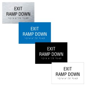 6x4 exit ramp down sign featured image