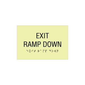 Exit Ramp Down (Glow in the Dark) - 4”x6”
