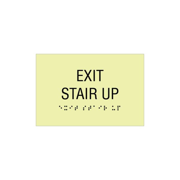 Exit Stair Up (Glow in the Dark) - 4”x6”