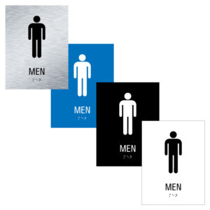 6x8 Restroom Sign Men Featured Image