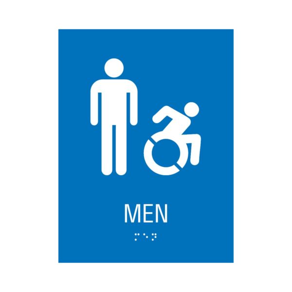 6x8 Men ISA NY CT Restroom Blue
