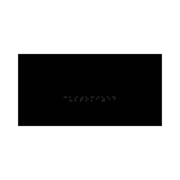 Custom (1-Line) - 4”x8” Black