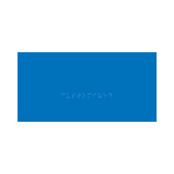Custom (1-Line) - 4”x8” Blue