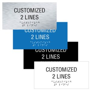 Custom (2-Line) - 4”x8”