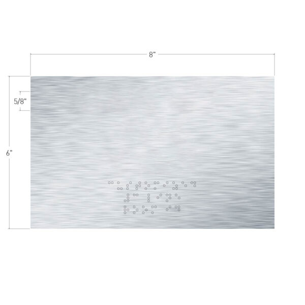 Custom (3-Line) - 6”x8” Brushed