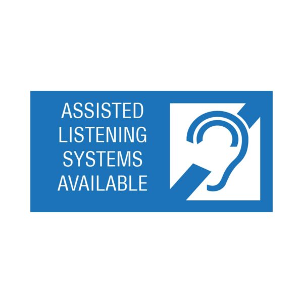 Assisted Listening - 10”x5” Blue