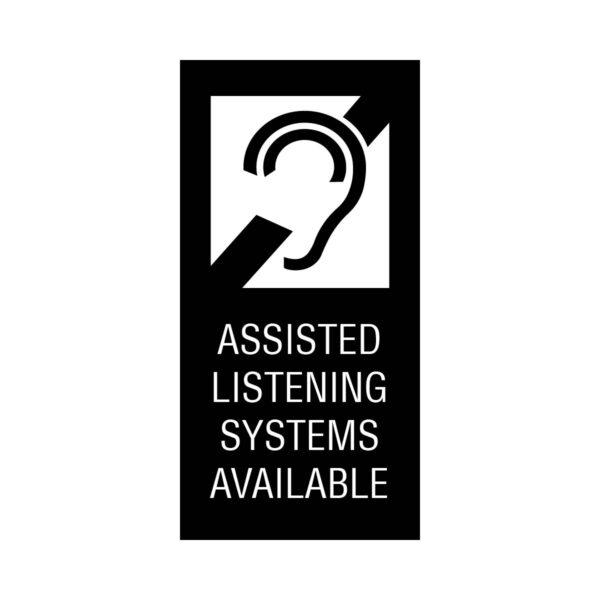 Assisted Listening - 5”x10” Black
