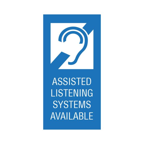 Assisted Listening - 5”x10” Blue