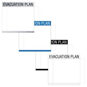 Evacuation Map Insert Frame Sign Featured