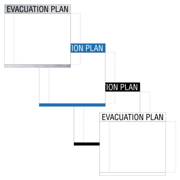 Evacuation Map Insert Frame Sign Featured