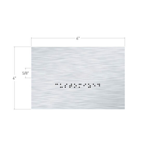 Custom (1-Line) - 4”x6” Brushed