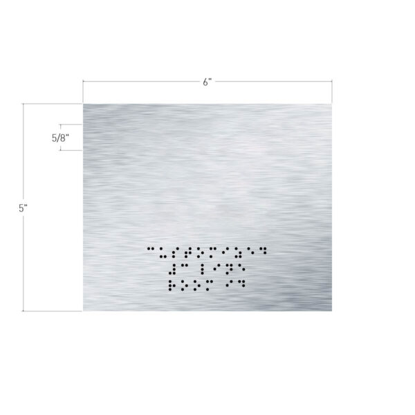 Custom (3-Line) - 5”x6” Brushed