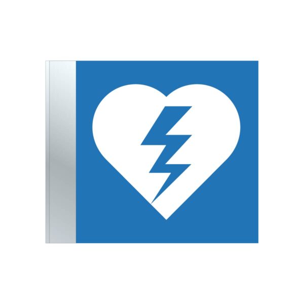 AED Blade Sign – 6”x7” Blue