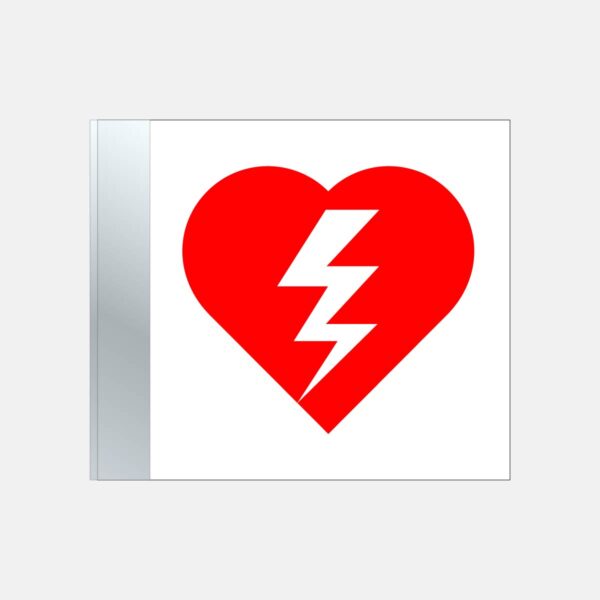 AED Blade Sign – 6”x7” White